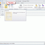 Creating a new message on MS-Outlook 2010